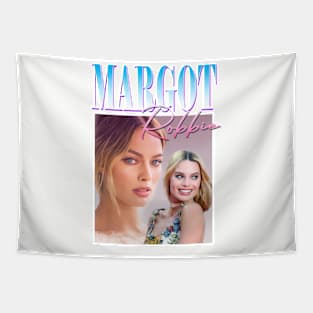 Margot Robbie Retro Design Tapestry