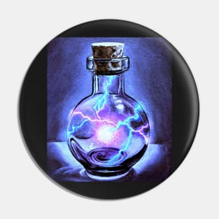 Dark magic electric witches spell potion bottle Pin