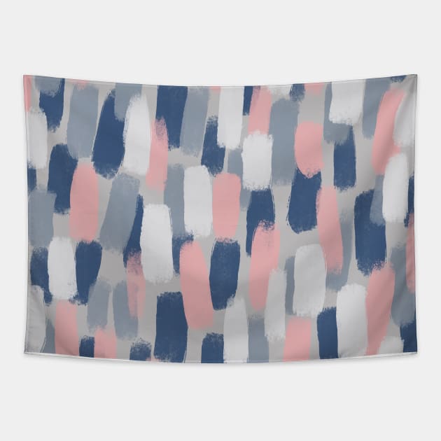 Navy blue and pink tapestry best sale