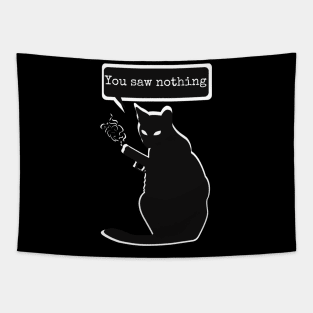 Funny Killer cat meme Tapestry