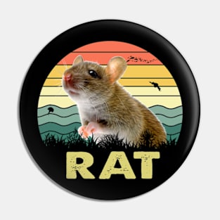 Rat Sassy Rat Shirt Playful Purr-fection Pin