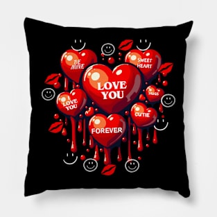 Valentine's Day Hearts Pillow