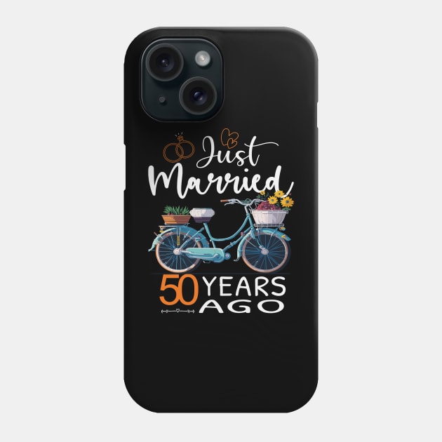 50th Wedding Anniversary Just Married 50 Years Ago Shirt Phone Case by AlmaDesigns