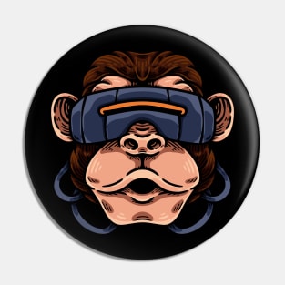 Monkey And VR Pin