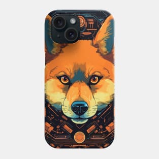 Cyberpunk Futuristic Shiba Inu Dog Breed Phone Case