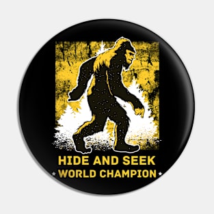 Retro Bigfoot Hide & Seek World Champion Pin