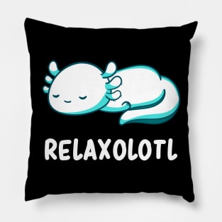 Mexican Walking Fish Humor Salamander Cute Axolotl Pun Pillow