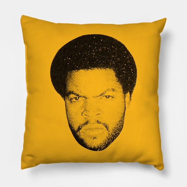 Ice Cube New Retro Sketch Pillow by FREEDOM FIGHTER PROD