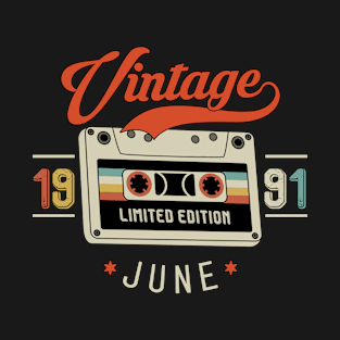 June 1991 - Limited Edition - Vintage Style T-Shirt