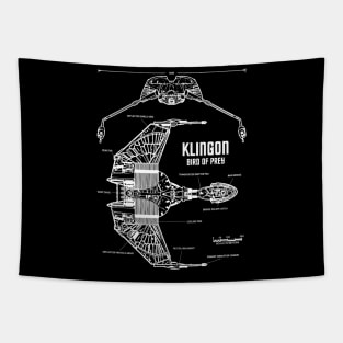 STAR TREK KLINGON - Bird of Prey 2.0 Tapestry