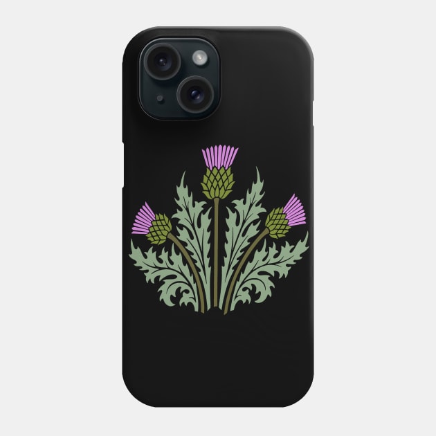 Scotch Thistle Phone Case by KarwilbeDesigns