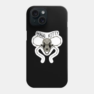 G̶o̶o̶d̶ Kitty Skull Die-cut Cream Phone Case