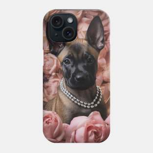 Malinois And Roses Phone Case