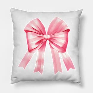 Pink Bow Coquette Aesthetic Y2k Girly Pillow