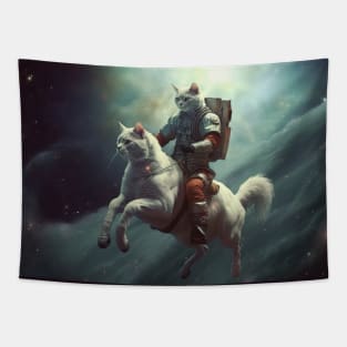 Cat Rider of the Apocalypse II - Strange Painting Tapestry