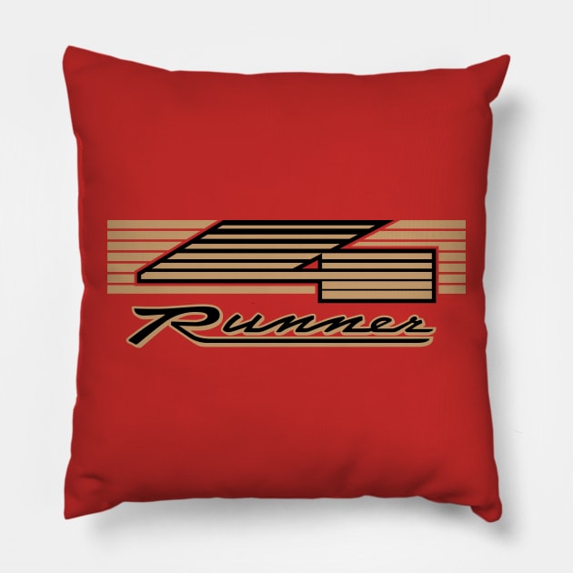 Retro 4 Runner Pillow by Printstripe