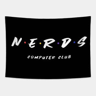 Computer Nerds Friends Parody Tapestry