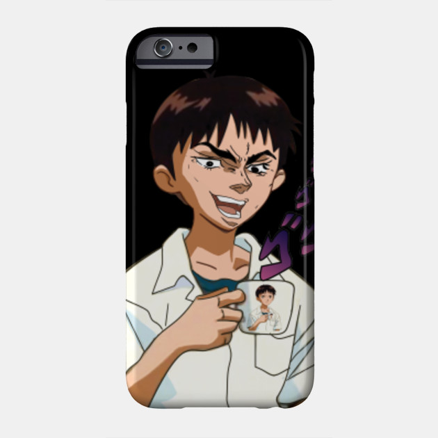 Shinji Holding Mug Meme Evangelion Pin Etsy