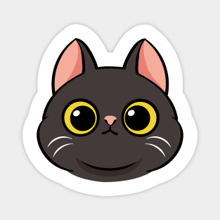 Cartoon cute cat face Magnet