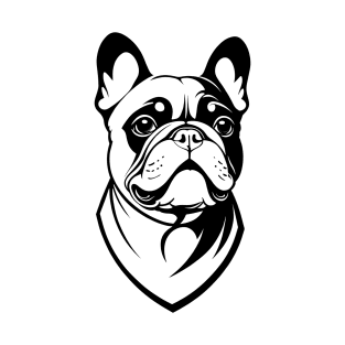 Simple Vector Cute French Bulldog T-Shirt