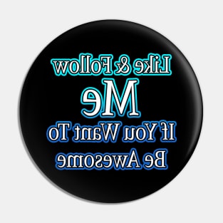 Follow Me Streamer Blue Pin