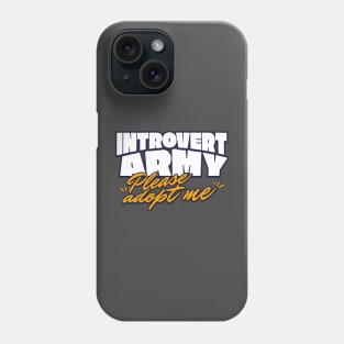 Introvert army bts bangtan please adopt me Morcaworks kpop Phone Case