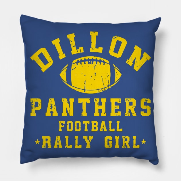 Dillon Panthers Football Rally Girl // FNL FanArt Pillow by darklordpug