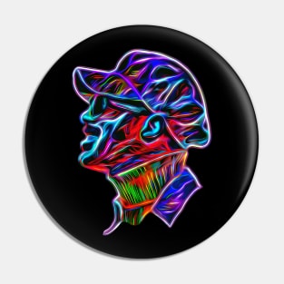 Stevie Wonder Colorful Pop Art Neon Style Pin