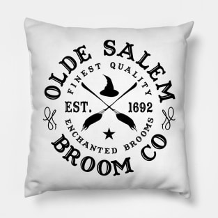 Wiccan Occult Witchcraft Salem Broom Company Pillow