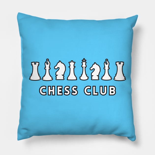 Chess club Pillow by PARABDI