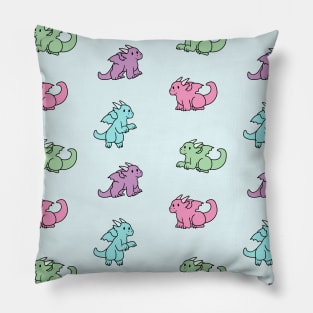 Pastel Dragon pattern Pillow