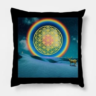 Sacred Geometry - Flower of Life - Night of Wonders Pillow