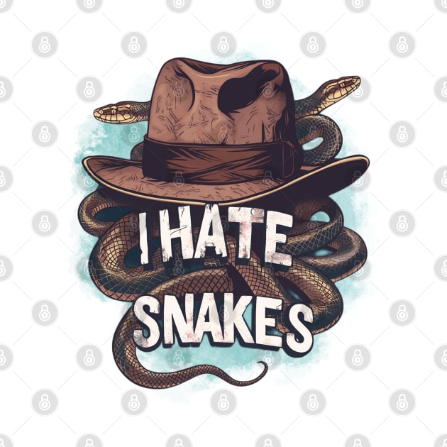 I Hat Snakes - Fedora Hat - Indy by Fenay-Designs