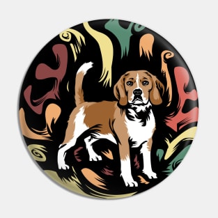 Beagle | Retro design for Dog Lovers Pin