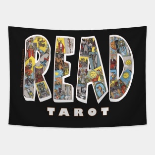 Be Well Read - READ TAROT (Black) Tapestry