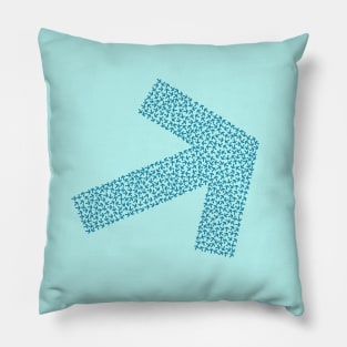 growth arrow icon Pillow