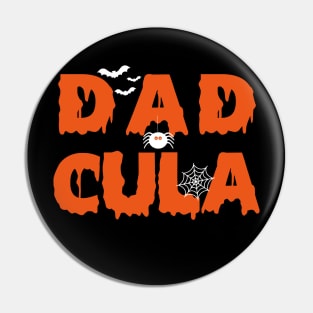 Funny Dadcula Halloween Dad Dracula Costume Momster matching Pin