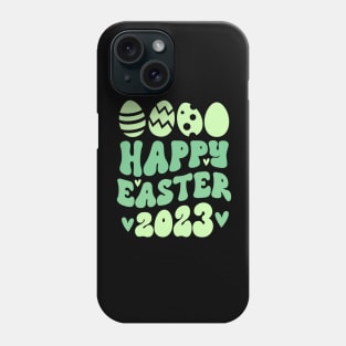 Happy Easter 2023 Eggs Green Phone Case