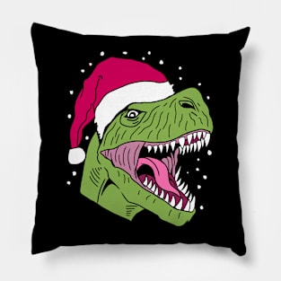 Dino Christmas Pillow