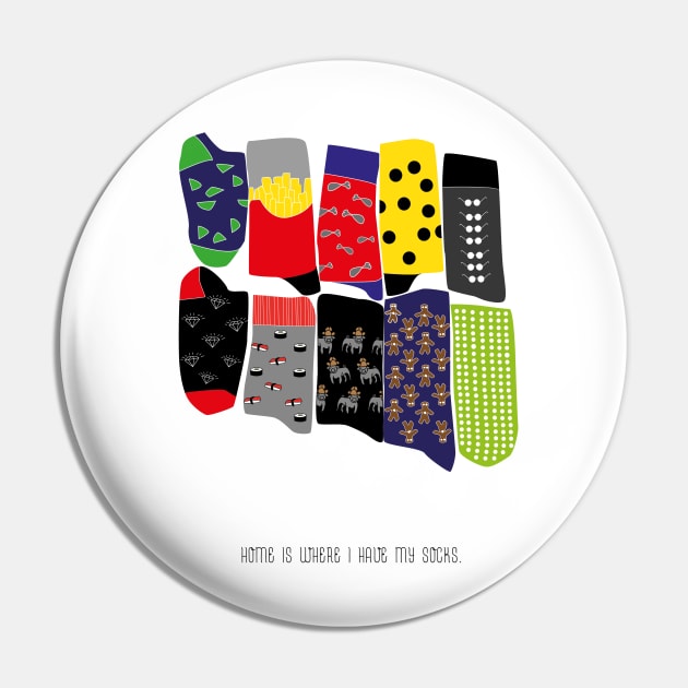 Home is where I have my socks Pin by nanaminhae