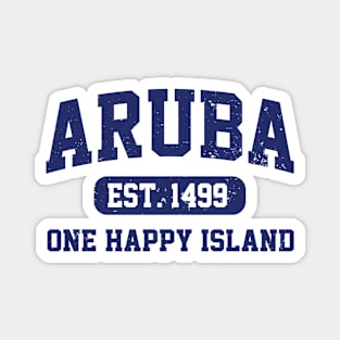 Vintage Varsity Aruba Gift Magnet