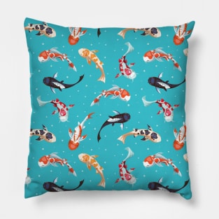 Lucky Koi Fish Pattern Pillow