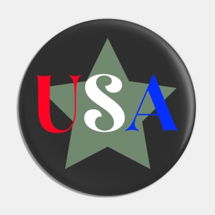 July 4th USA Pin