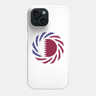 Qatari American Multinational Patriot Flag Series Phone Case