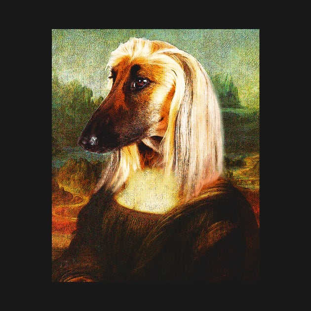 Cool Tees Mona Lisa Dog by COOLTEESCLUB
