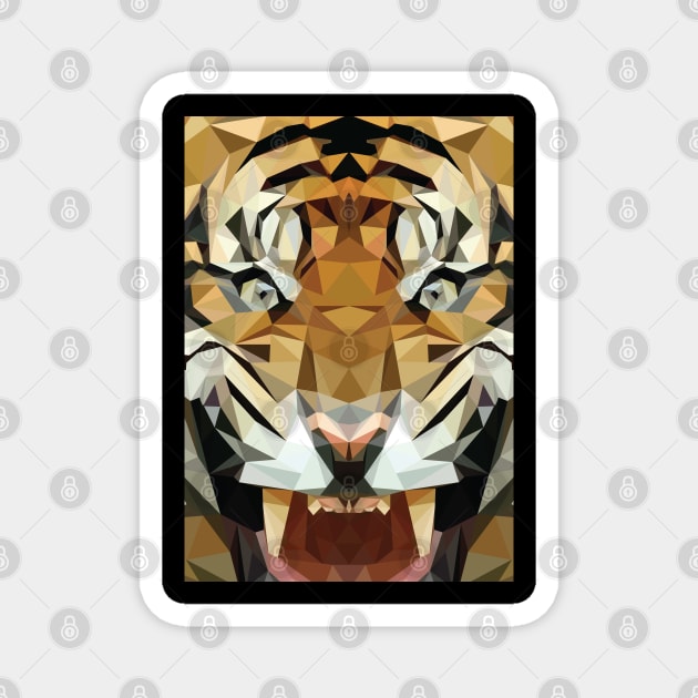 tiger Magnet by Amartwork