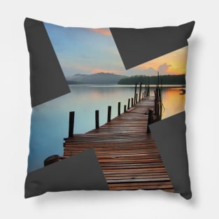 Slanted Cross Deck Lanscape Pillow