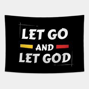 Let Go and Let God | Christian Saying Tapestry