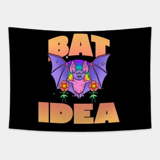 Bat Idea Bat Tapestry