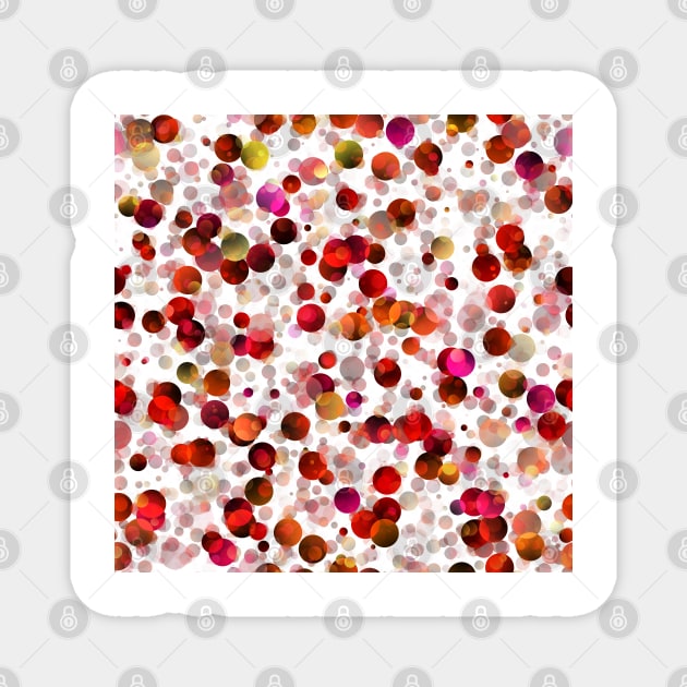 Red Bubbles Magnet by stefy